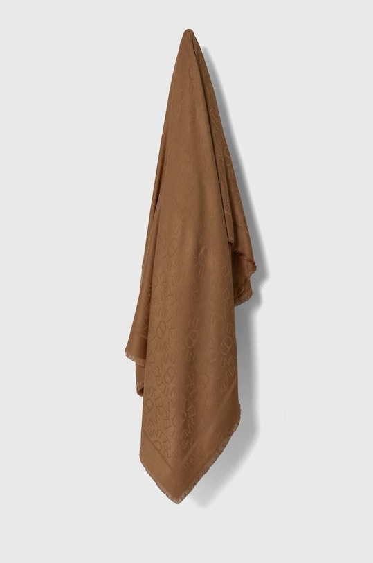 Twinset chusta tkanina brązowy 242TA4091