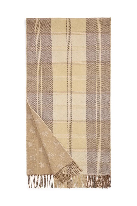 Šál s prímesou vlny Lauren Ralph Lauren 454960045 hnedá AW24