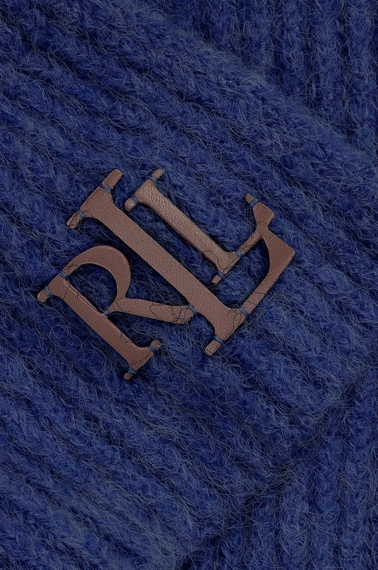 Шарф с примесью шерсти Lauren Ralph Lauren 454960069 тёмно-синий AW24