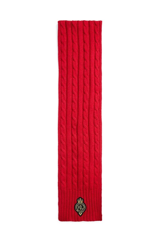 Šátek z vlněné směsi Lauren Ralph Lauren 454960071 červená AW24