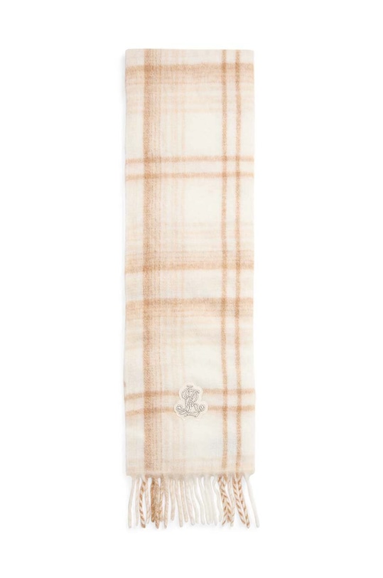 Šál s prímesou vlny Lauren Ralph Lauren 454960078 béžová AW24
