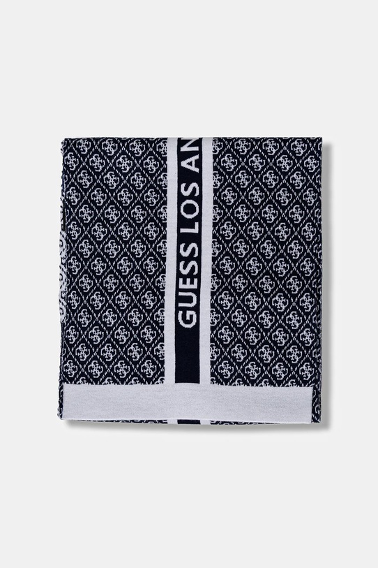 Guess szalik z domieszką wełny SEVYN W4BZ22.Z3JD2 granatowy NC25