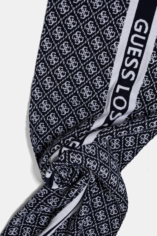 Akcesoria Guess szalik z domieszką wełny SEVYN W4BZ22.Z3JD2 granatowy