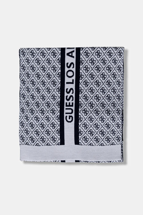 Guess szalik z domieszką wełny SEVYN W4BZ22.Z3JD2 granatowy NC25