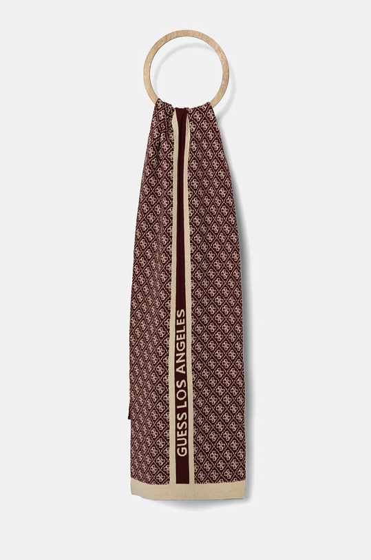 Šál s prímesou vlny Guess SEVYN s prímesou vlny burgundské W4BZ22.Z3JD2