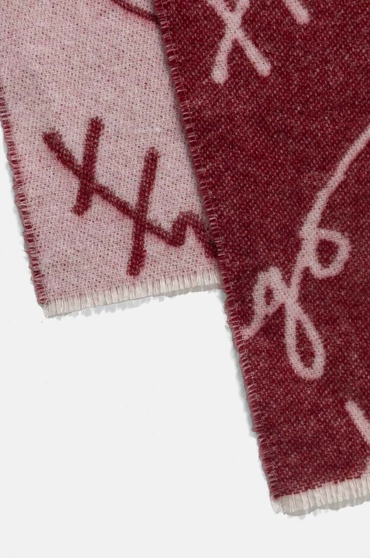 Kratki vuneni šal HUGO 50524789 crvena AW25