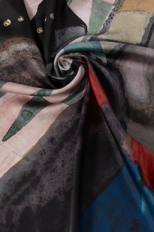 Akcesoria Stine Goya apaszka jedwabna A010.2287 multicolor