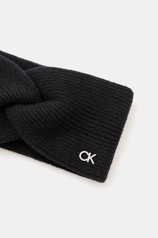 Μάλλινη κορδέλα Calvin Klein K60K612591 μαύρο AW24