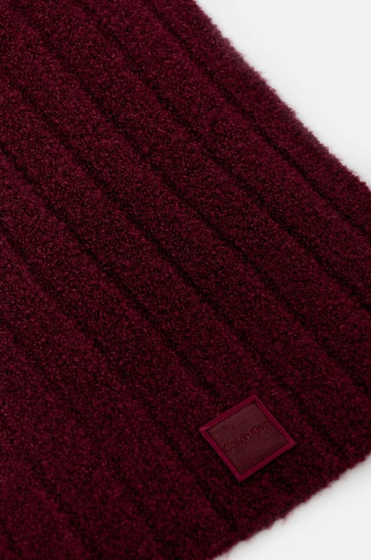 Calvin Klein esarfa din amestec de lana K60K612608 burgundia AW24