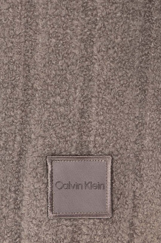 Шарф с примесью шерсти Calvin Klein K60K612608 серый AW24