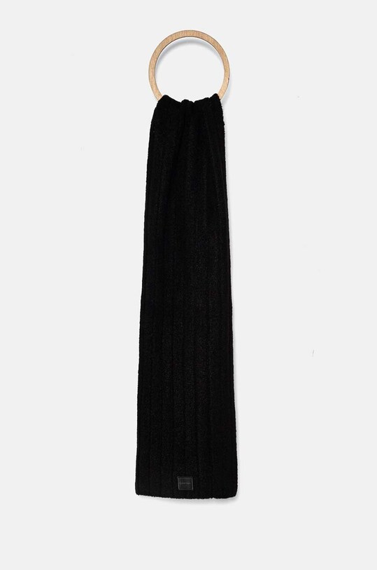 Calvin Klein esarfa din amestec de lana tricotaj negru K60K612608