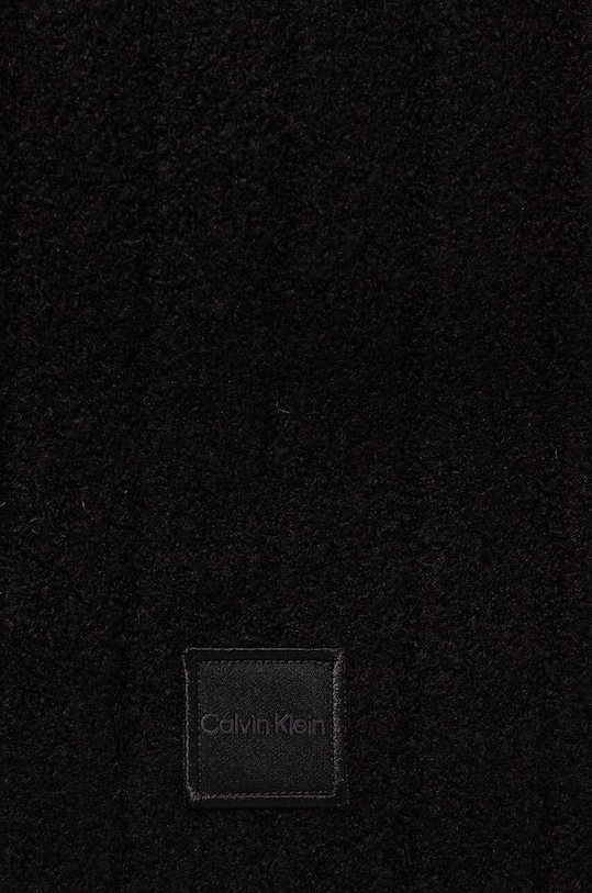 Шарф з домішкою вовни Calvin Klein K60K612608 чорний AW24