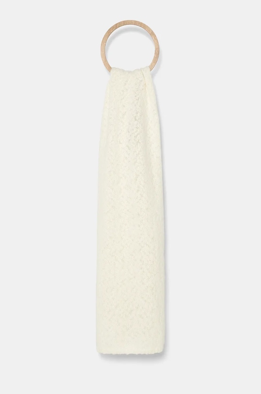 Шал с вълна Calvin Klein трикотаж бежов K60K612612