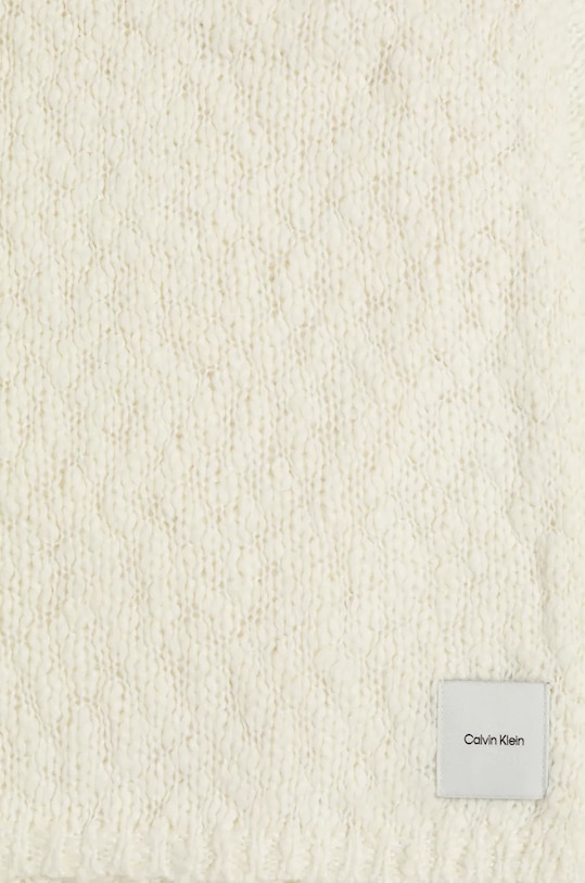 Шал с вълна Calvin Klein K60K612612 бежов AW24