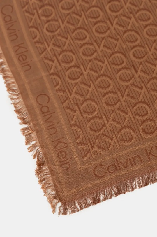 Akcesoria Calvin Klein chusta K60K612707 brązowy