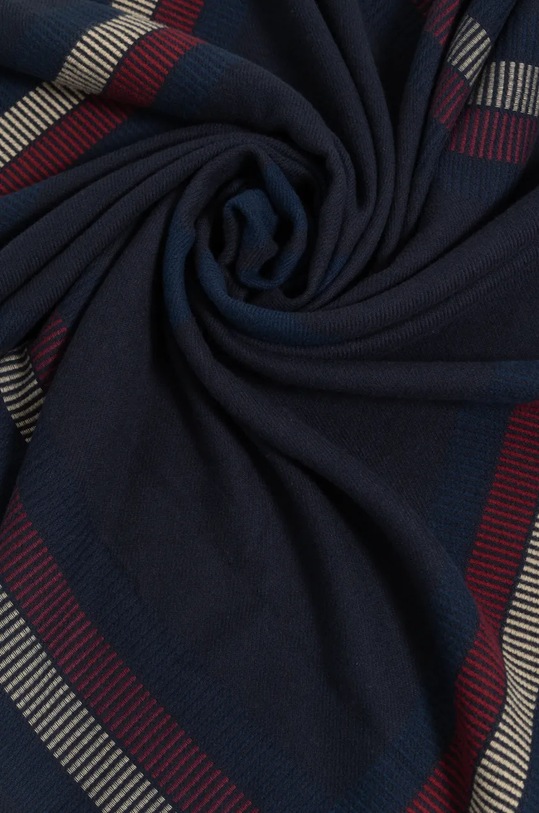 Tommy Hilfiger eșarfă de bumbac AW0AW16638 bleumarin AW24