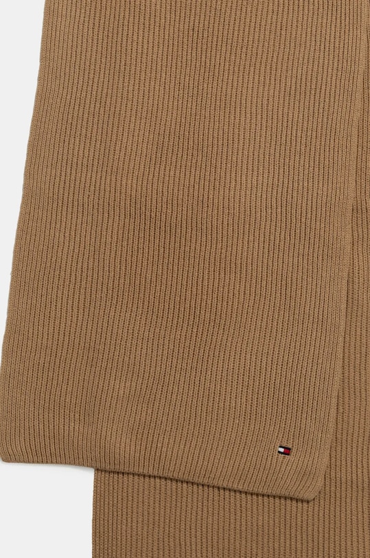 Tommy Hilfiger szalik z domieszką kaszmiru AW0AW16640 brązowy AW24