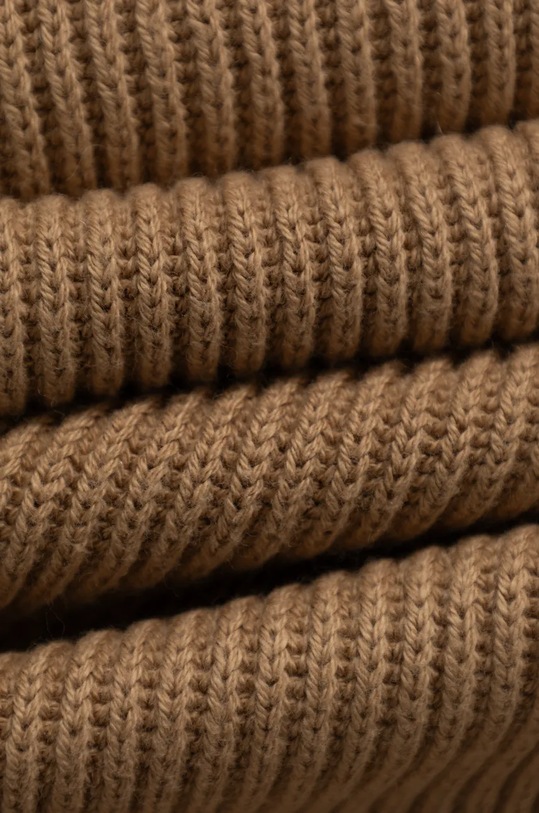 Akcesoria Tommy Hilfiger szalik z domieszką kaszmiru AW0AW16640 brązowy