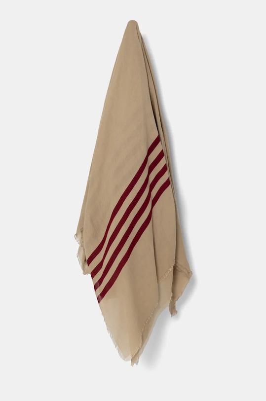 Šal Tommy Hilfiger tkanina bež AW0AW16644