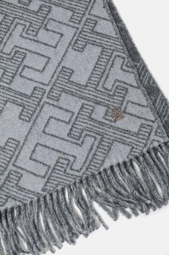 Tommy Hilfiger gyapjú sál AW0AW16650 szürke AW24
