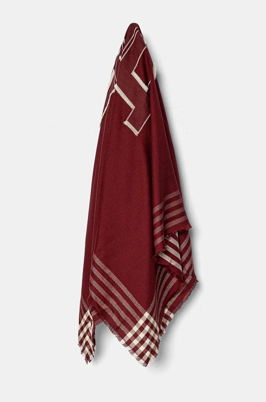 Šátek Tommy Hilfiger látka burgundské AW0AW16651