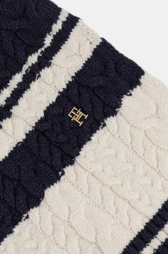 Tommy Hilfiger esarfa de lana AW0AW16654 bleumarin AW24