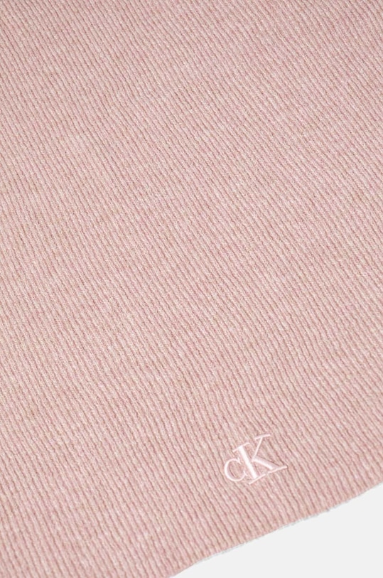 Шал с вълна Calvin Klein Jeans K60K612664 розов AW24