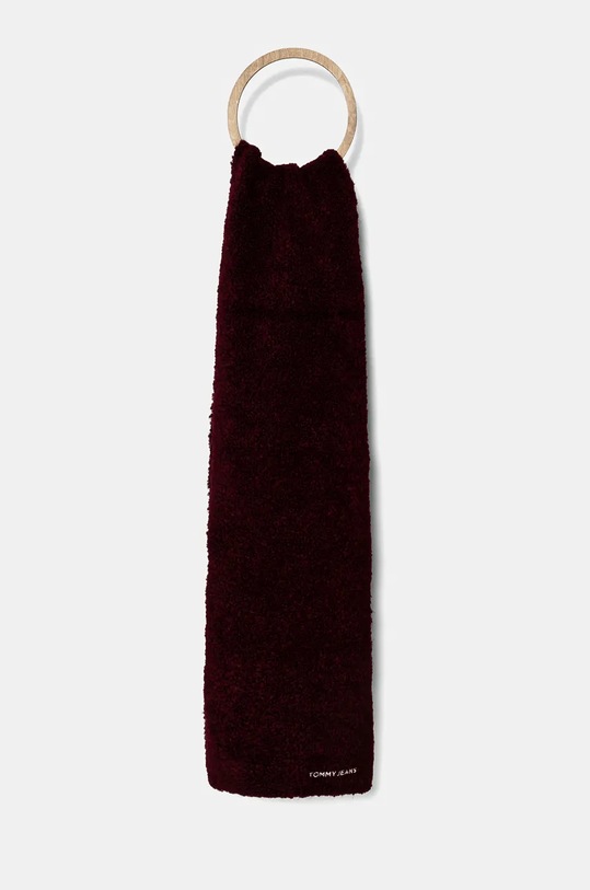 Tommy Jeans esarfa din amestec de lana tricotaj burgundia AW0AW16789