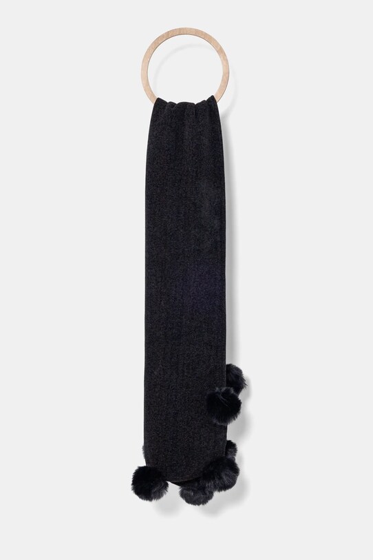 Morgan fular 5POM tricotaj negru 5POM