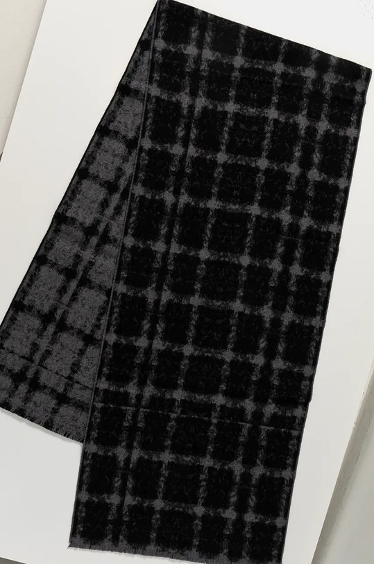 Вовняний шарф ZADIG&VOLTAIRE OWSC00494 сірий AW24