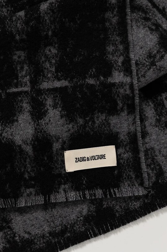 Аксесуари Вовняний шарф ZADIG&VOLTAIRE OWSC00494 сірий