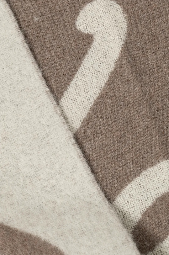 Μάλλινο κασκόλ Karl Lagerfeld 246W3308 καφέ AW24