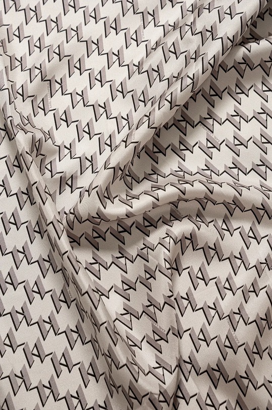 Karl Lagerfeld esarfa de matase 245W3308 gri AW24