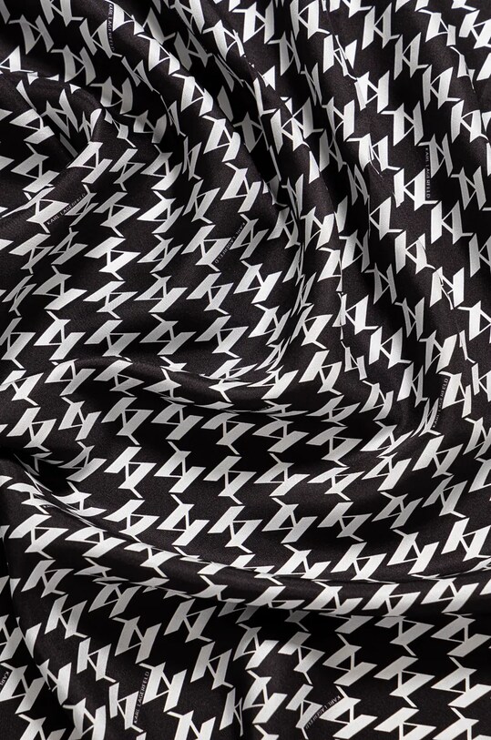 Μεταξωτό φουλάρι Karl Lagerfeld 245W3308 μαύρο AW24