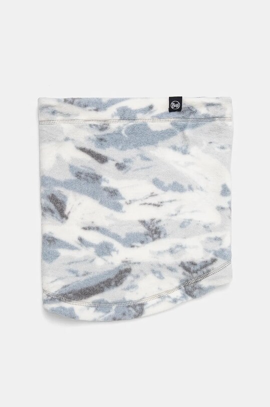 Buff fular impletit Polar Prints tricotaj alb 134695.015