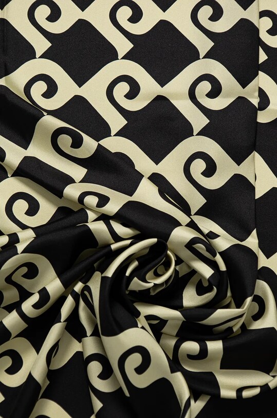 Accesorii Nanushka esarfa de matase MIANI NU24CRSC07311 negru