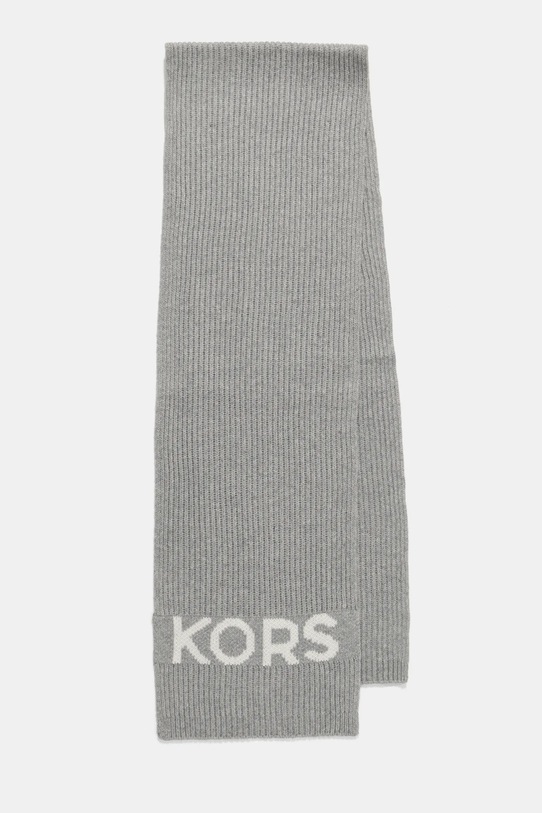 MICHAEL Michael Kors szalik z domieszką wełny 539877 szary AW24