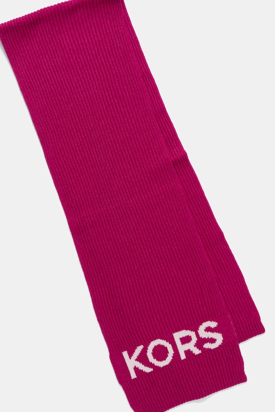 MICHAEL Michael Kors szalik z domieszką wełny 539877 różowy AW24