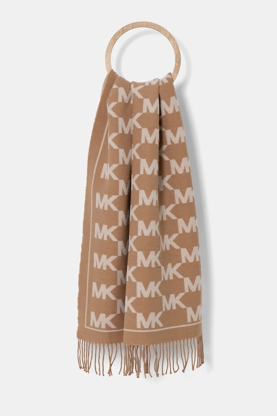 MICHAEL Michael Kors szalik tkanina brązowy 539939
