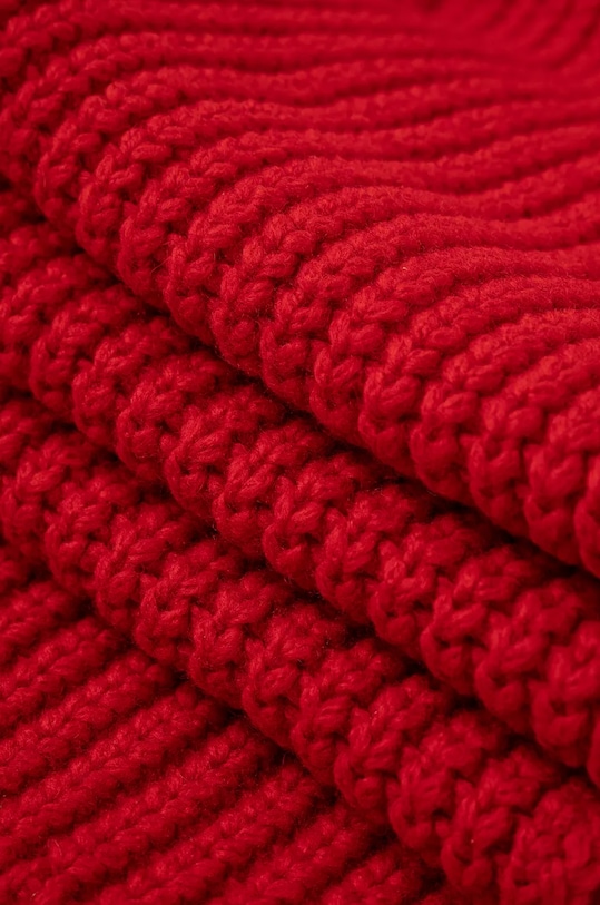 Vlněná šála s kapucí Forte Forte červená 13339.myscarf