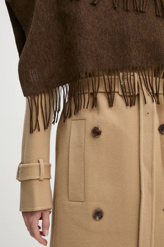 By Malene Birger esarfa de lana TURTLA maro Q70455022