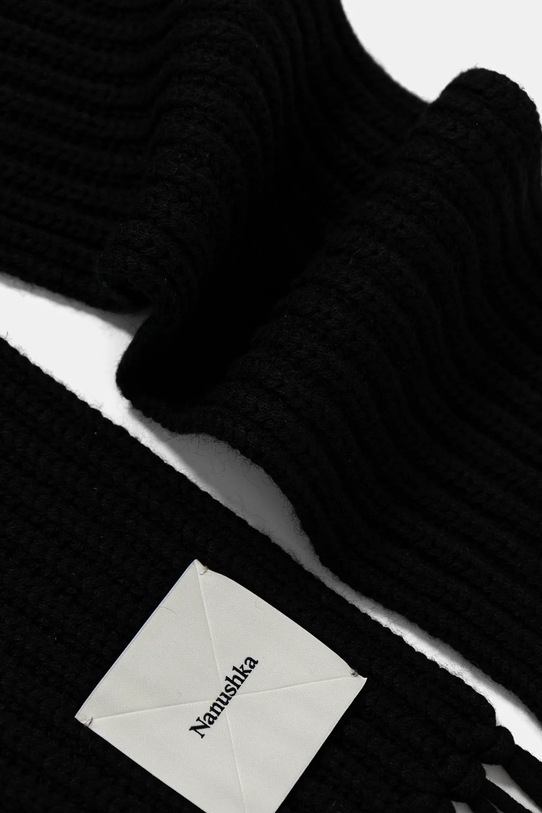 Doplnky Vlnený šál Nanushka IZAIA NU24FWSC10499 čierna