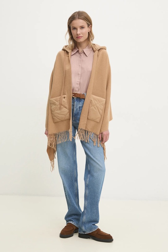 Pedro del Hierro szalik 4968565 beżowy AW24