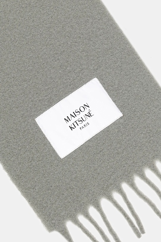 Аксесуари Шарф Maison Kitsuné Baby Alpaca LM06206WA0022 зелений