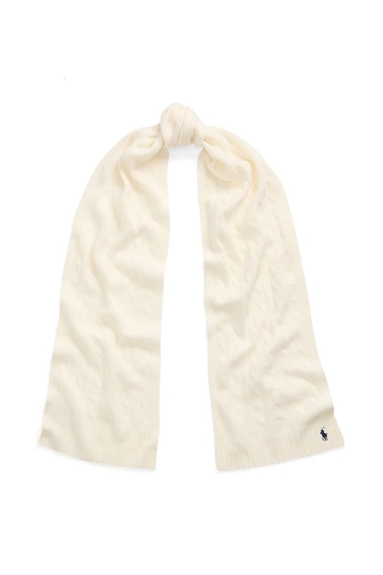 Μάλλινο κασκόλ Polo Ralph Lauren 455956296002 μπεζ AW24