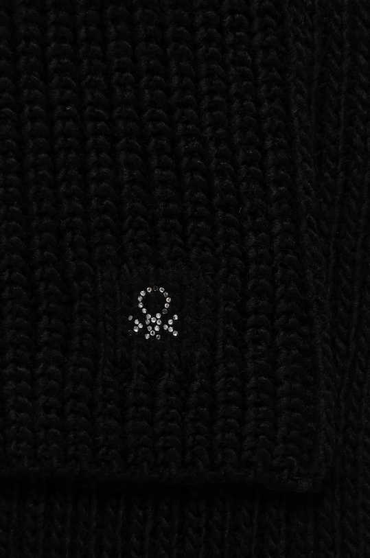 Детский шарф с примесью шерсти United Colors of Benetton 105HCU006.G.Reproposed чёрный AW24