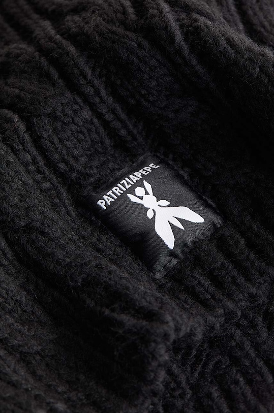 Детски кръгъл шал Patrizia Pepe K217 7F0020 черен AW24