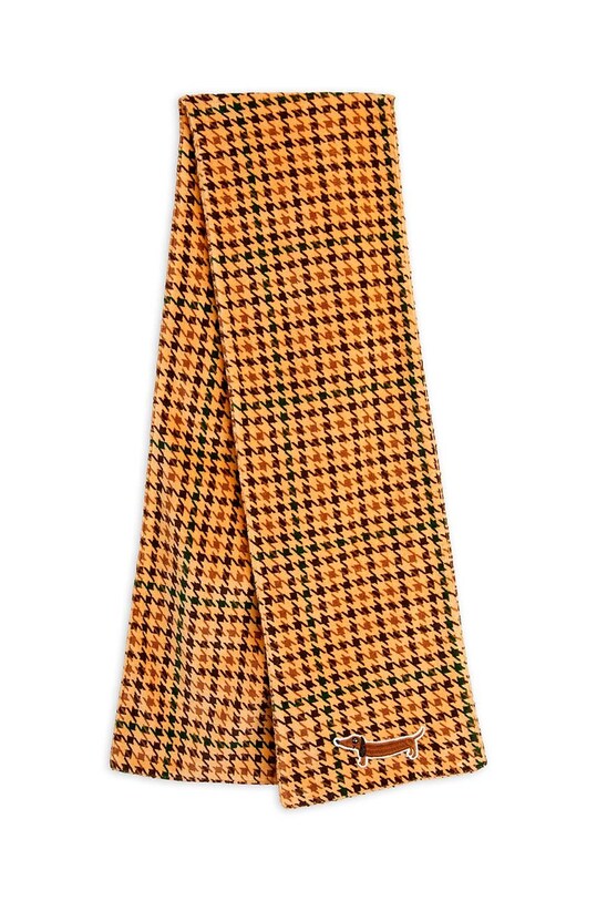 Дитячий бавовняний шарф Mini Rodini Dog 2476012713 бежевий AW24