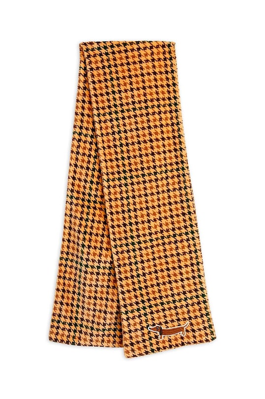 Mini Rodini szalik bawełniany dziecięcy Dog 2476012713 beżowy AW24