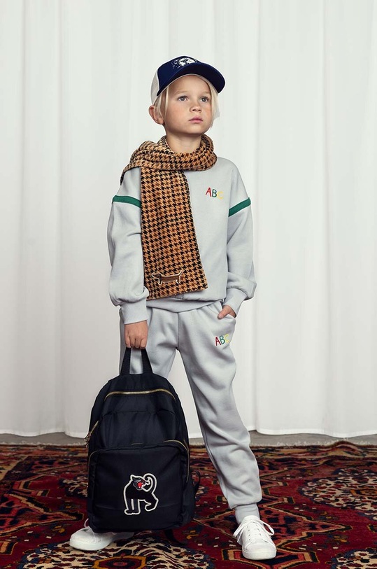 Mini Rodini szalik bawełniany dziecięcy Dog 2476012713 beżowy